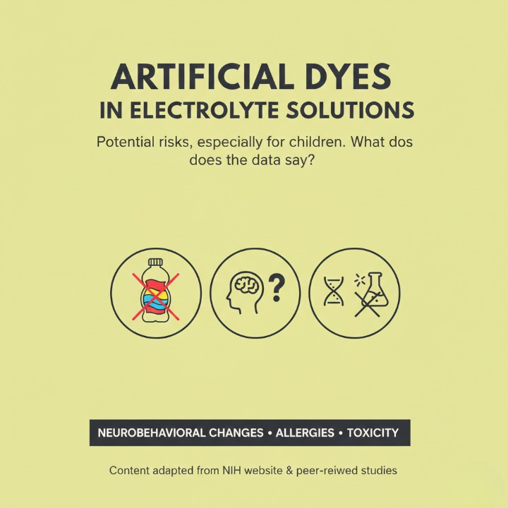 Artificial Dyes in Electrolyte Solutions
